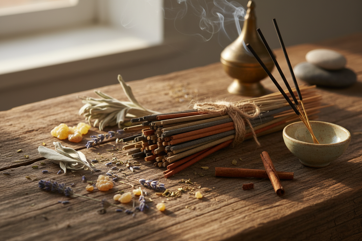 una imagen de inciensos artesanales hechos a mano